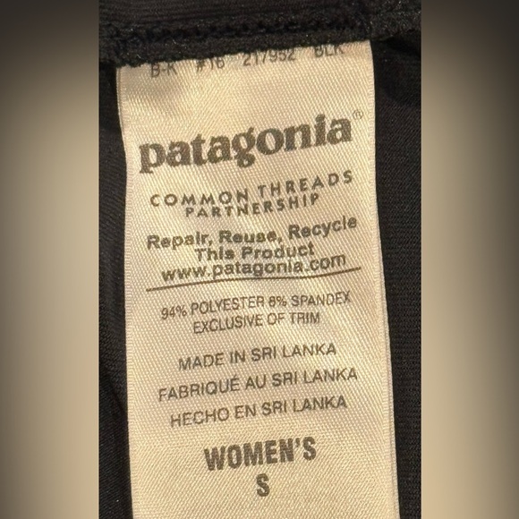 Women’s Patagonia Long Sleeve Black Dailey Capilene Base Layer Top: Size S - Picture 7 of 8